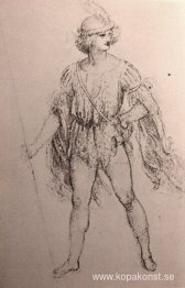 Teckning av en utklädnadskostym