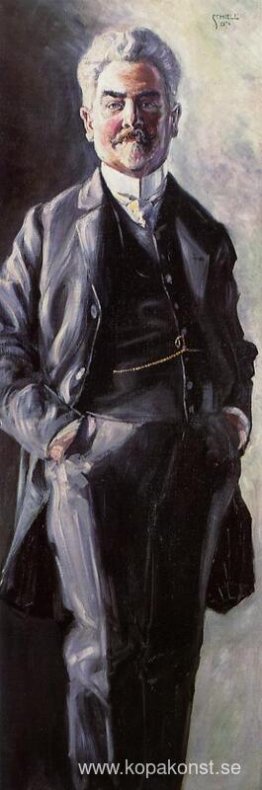 Porträtt av Leopold Czihaczek, stående