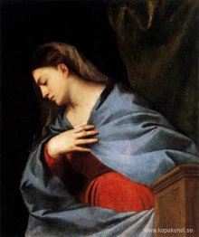 Polyptyk av uppståndelsen Jungfru bekänner