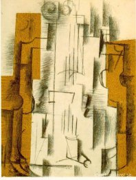 Stilleben med en fiol