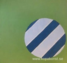 Blå och vit badboll
