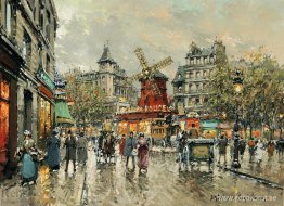 Moulin Rouge Place Blanche i Montmartre