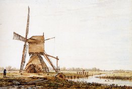 Landskap med vattenkvarn