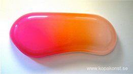 Oval Melt Pod (varm rosa/orange/creamsicle)