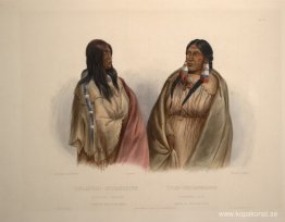 Woman of the Snake tribe och woman of the Cree tribe, skylt 33 f