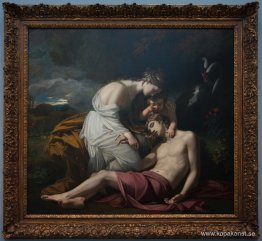 Venus beklagar Adonis död