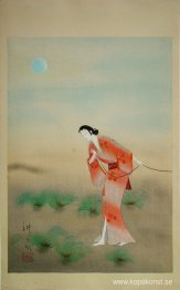 Hjältinnan Koman i pjäsen Tanba Yosaku