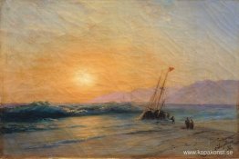 Solnedgång vid havet