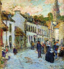 En kvällsgata, Pont Aven
