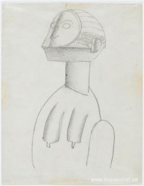 Studie av mask för skapandet av Monde