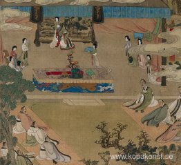 Lady Xuanwen Jun ger instruktioner om klassikerna (detaljer) Lady Xuanwen Jun ger instruktioner om klassikerna (detaljer)