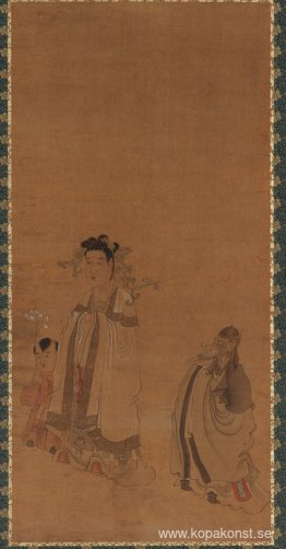 Drakkungen som vördar Buddha Drakkungen som vördar Buddha