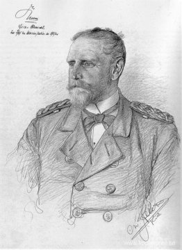 Porträtt av Eduard von Knorr Porträtt av Eduard von Knorr