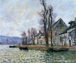 Seineböjen vid Lavacourt, vinter Seineböjen vid Lavacourt, vinter