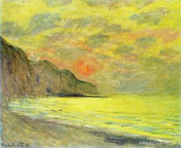 Solnedgång, dimmigt väder, Pourville Solnedgång, dimmigt väder, Pourville