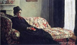 Meditation, Madame Monet sitter i en soffa Meditation, Madame Monet sitter i en soffa