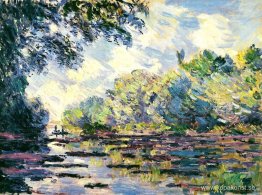 Sektion av Seine, nära Giverny Sektion av Seine, nära Giverny