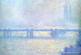 Charing Cross Bridge, mulet väder Charing Cross Bridge, mulet väder