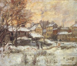 Snöeffekt med solnedgång Snöeffekt med solnedgång
