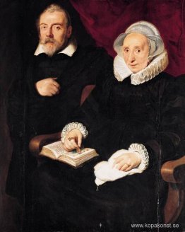 Porträtt av Elisabeth Mertens och hennes framlidne man Porträtt av Elisabeth Mertens och hennes framlidne man