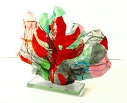 Landskap 1. - glasfusionskonst Landskap 1. - glasfusionskonst