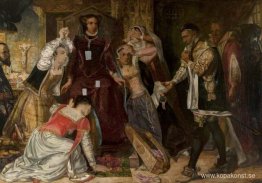 Mary, Queen of Scots, tar emot ordern för sin avrättning Mary, Queen of Scots, tar emot ordern för sin avrättning
