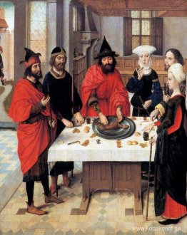 Påskhögtiden - från det bevingade altaret i St Peter i Leuven Påskhögtiden - från det bevingade altaret i St Peter i Leuven