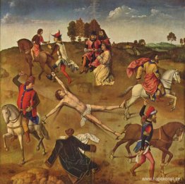Martyrdom of St. Hippolytus - den centrala panelen från St. Hipp Martyrdom of St. Hippolytus - den centrala panelen från St. Hipp