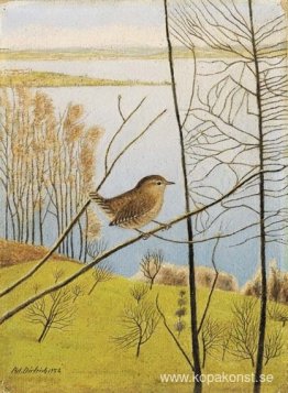 Landskap med gärdsmyg Landskap med gärdsmyg