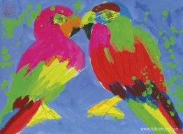 Två papegojor Två papegojor