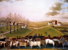 En indisk sommarvy över gården och beståndet av James C. Cornell En indisk sommarvy över gården och beståndet av James C. Cornell