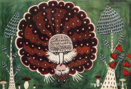 Skogsfågel med sitt barn Skogsfågel med sitt barn