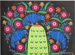 Tre papegojor på en soldats grav Tre papegojor på en soldats grav