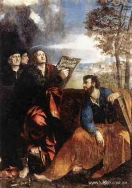 Sts John och Bartholomew med donatorer Sts John och Bartholomew med donatorer