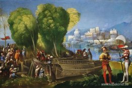Aeneas och Achates på den libyska kusten Aeneas och Achates på den libyska kusten