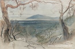 En vy av Santa Maura, Levkas, Joniska öarna En vy av Santa Maura, Levkas, Joniska öarna