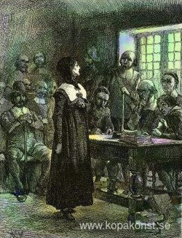 Anne Hutchinson på rättegång Anne Hutchinson på rättegång