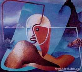 Porträtt av Marinetti, poet vid La Speziabukten Porträtt av Marinetti, poet vid La Speziabukten