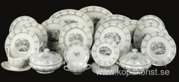 En hel 'Rese'-tjänst, designad för Wedgwood En hel 'Rese'-tjänst, designad för Wedgwood