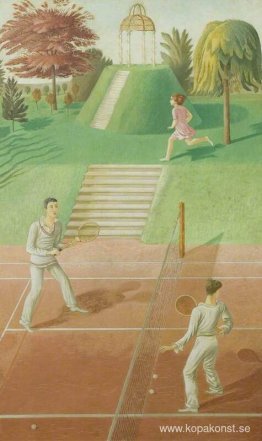 Tennis (triptyk, mittpanel) Tennis (triptyk, mittpanel)
