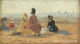 På stranden, Trouville På stranden, Trouville