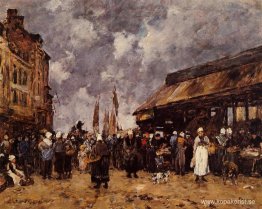 Trouville, fiskmarknaden Trouville, fiskmarknaden