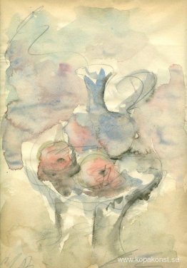 Stilleben med frukt och kanna Stilleben med frukt och kanna