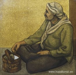 Sittande gammal man Sittande gammal man