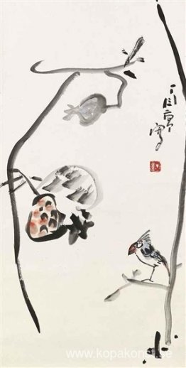 Fågel och granatäpple Fågel och granatäpple