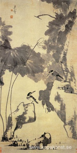 Lotus och fåglar Lotus och fåglar