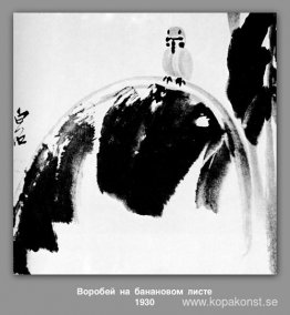 Sparv på ett bananblad Sparv på ett bananblad