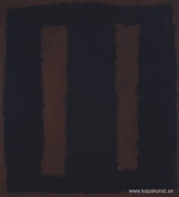 Svart på rödbrun Svart på rödbrun