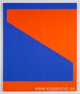 Blå med orange Blå med orange