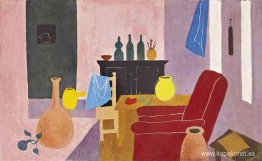 Intérieur du Cazal, fauteuil rouge Intérieur du Cazal, fauteuil rouge